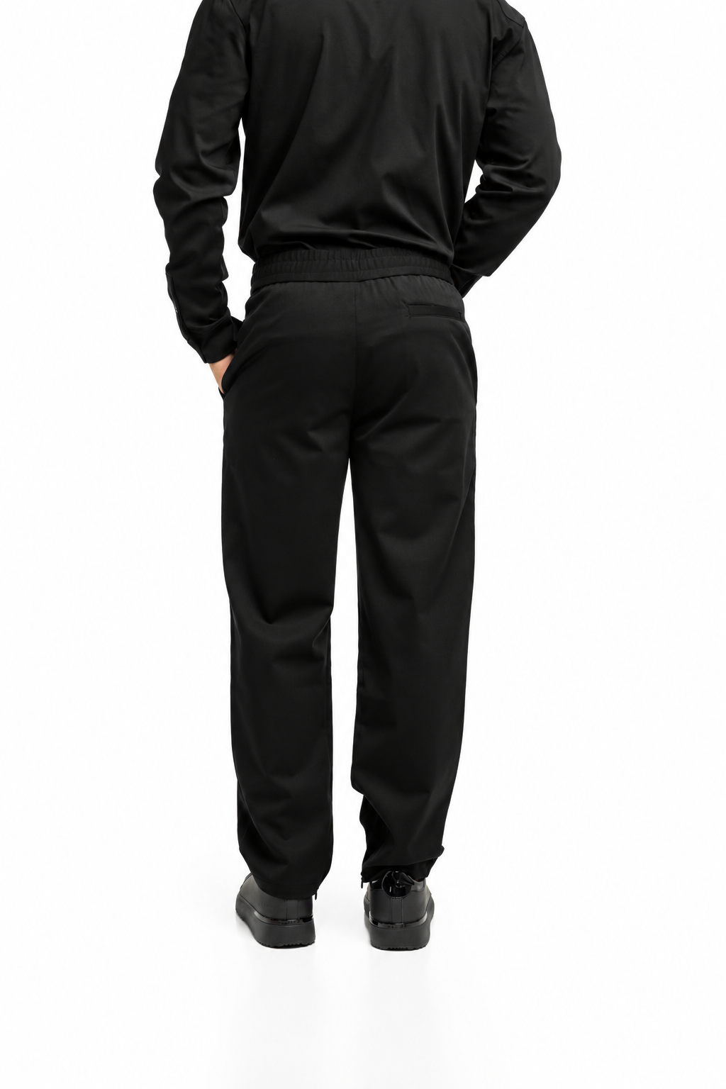(Core) Filling Pieces Men's Twill Wool Coach Pants Black | 422550500247-130