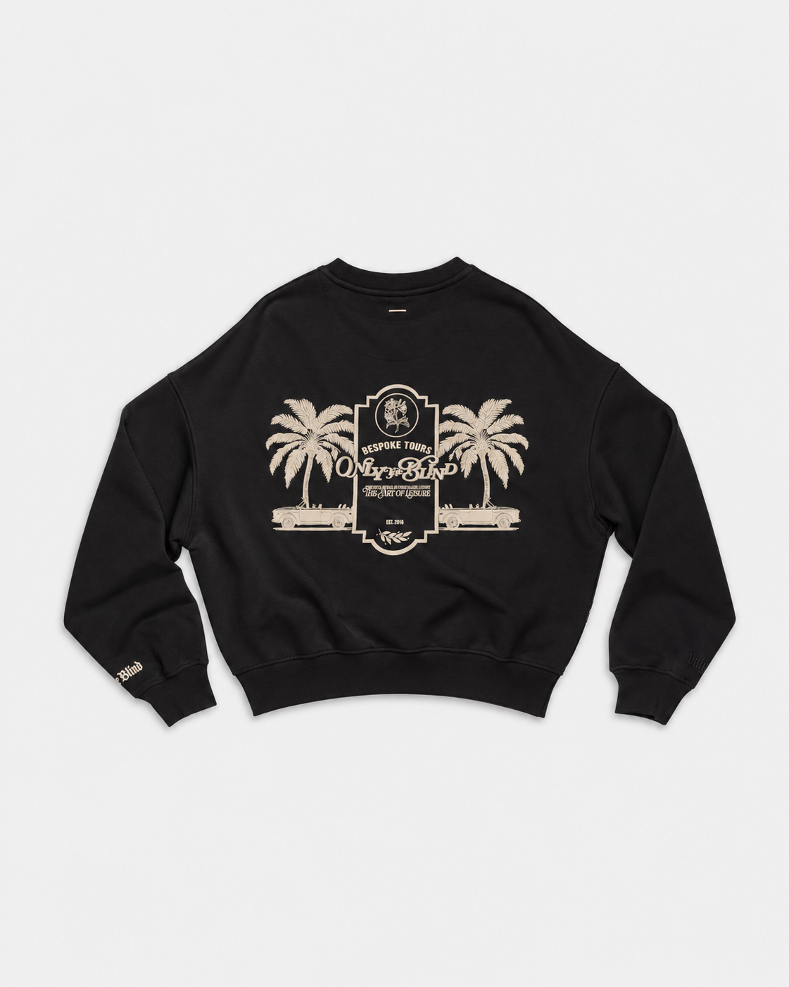 Only The Blind Men's Bespoke Tour Co. Sweatshirt Black | OTB-H1715