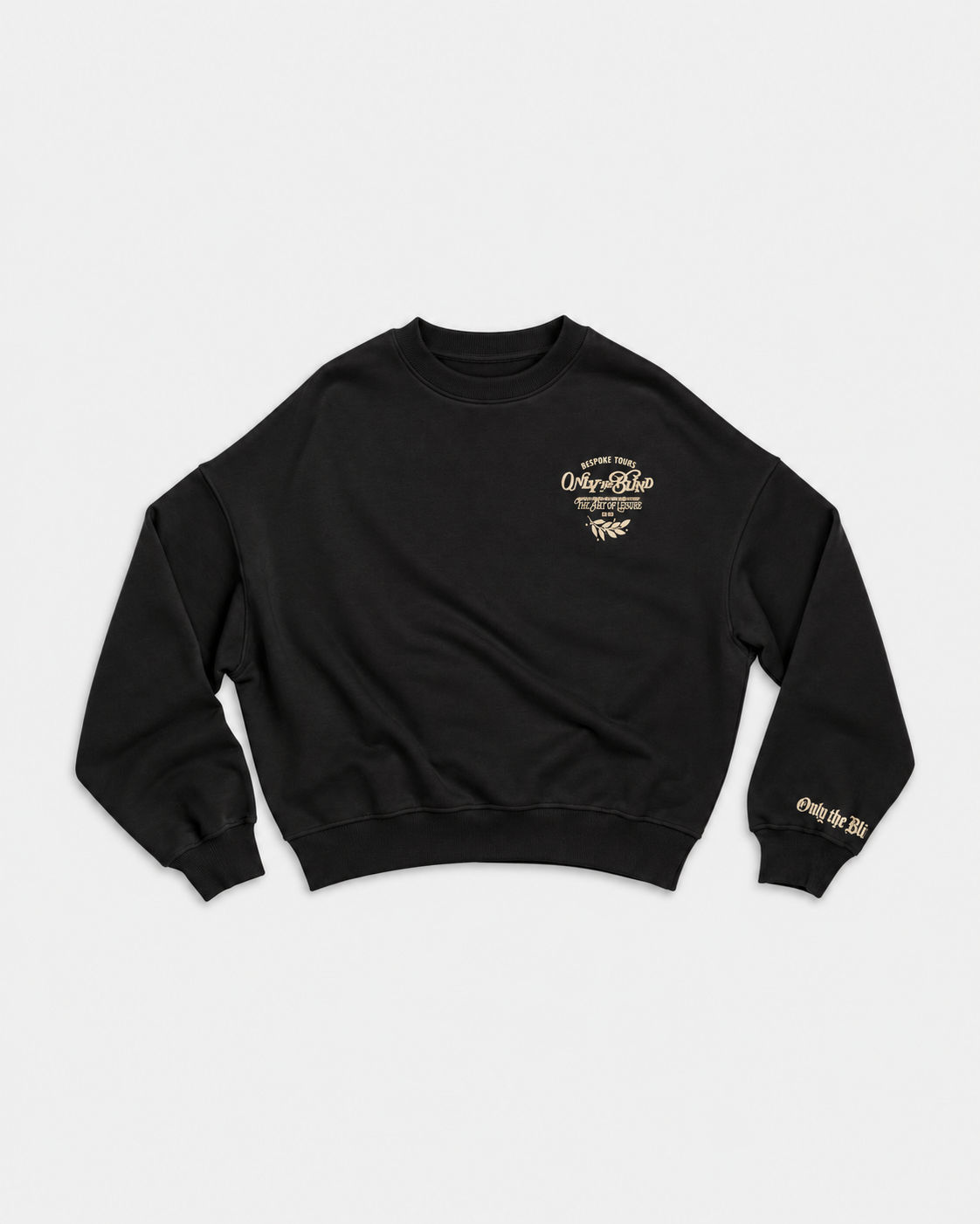 Only The Blind Men's Bespoke Tour Co. Sweatshirt Black | OTB-H1715