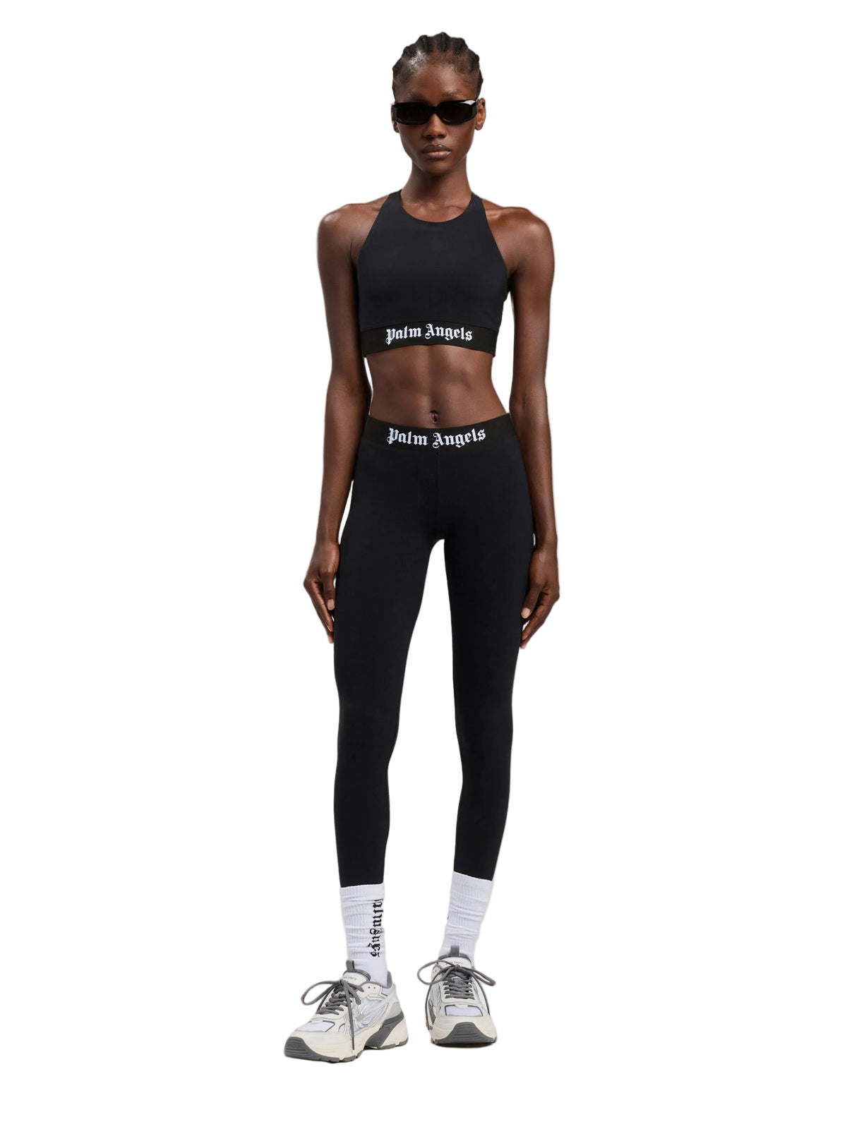 Palm Angels Womens Classic Logo Sport Leggings | PWVG016S26FAB001-1010