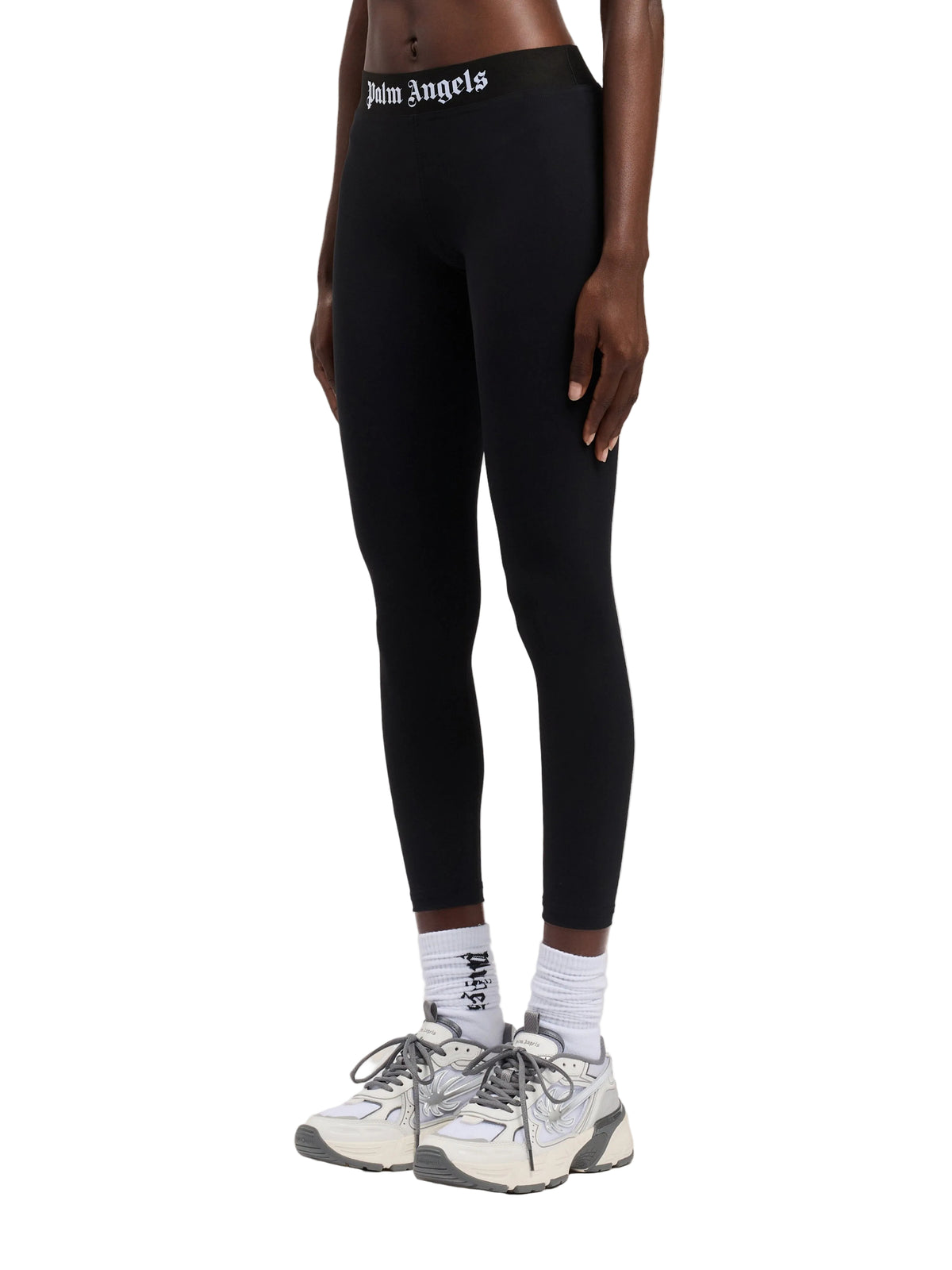 Palm Angels Womens Classic Logo Sport Leggings | PWVG016S26FAB001-1010