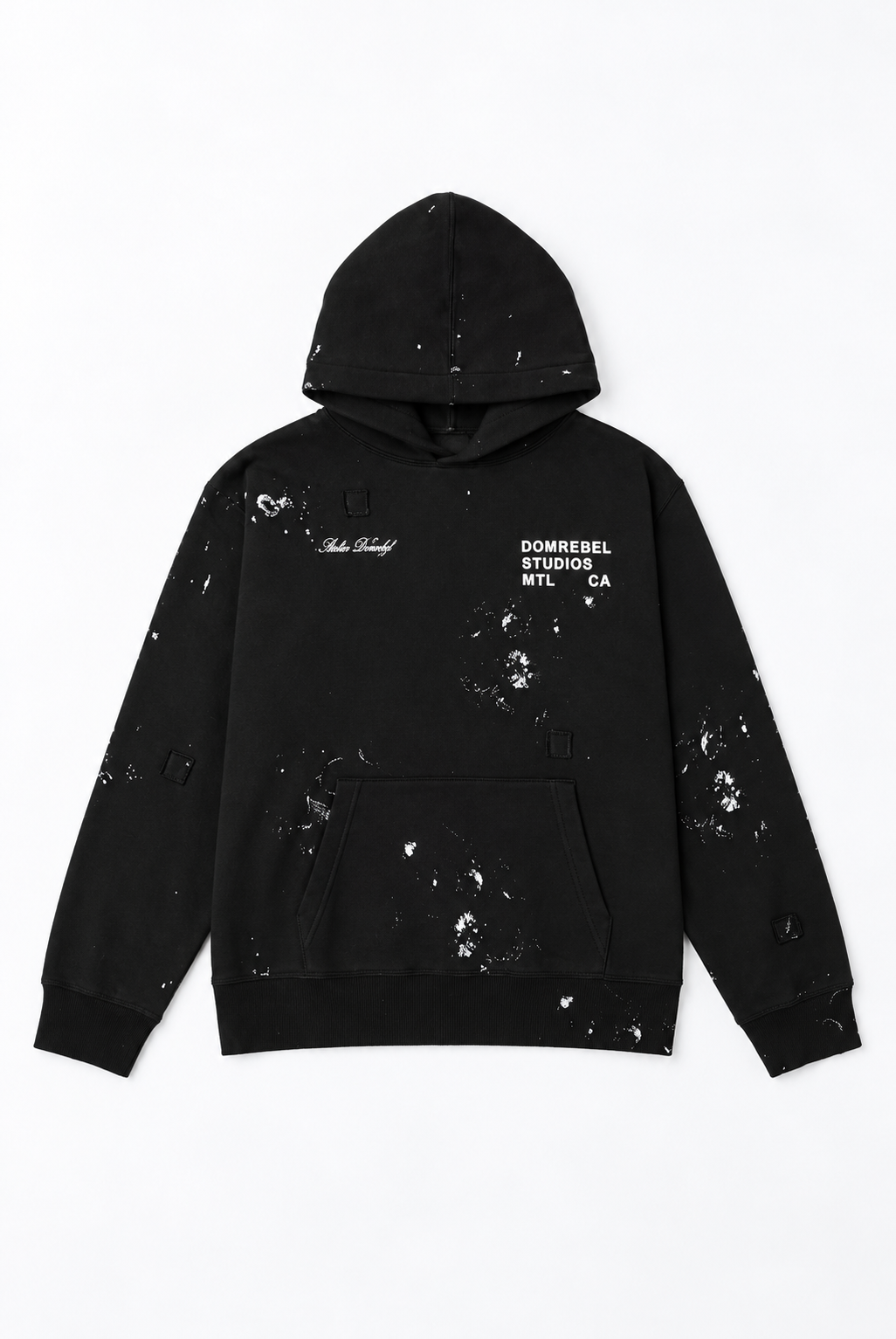 Dom Rebel Men's Staff Pullover Hoodie | Old Black
