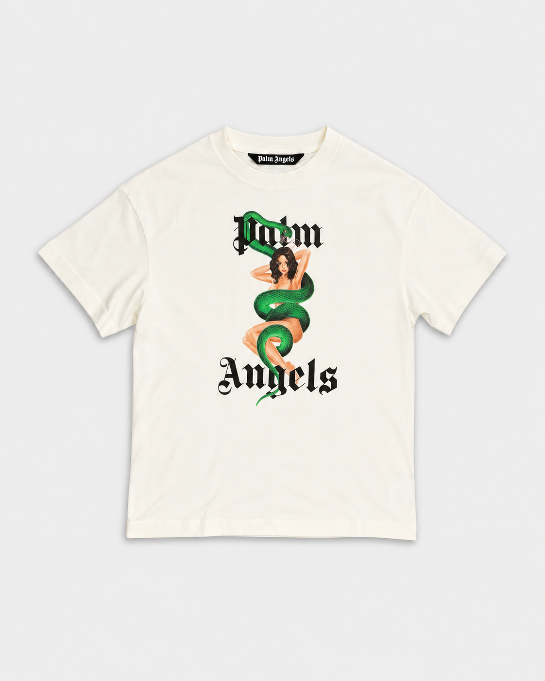 Palm Angels Men's Pin Up Logo T Shirt | PMAAT01J99WK-0L60