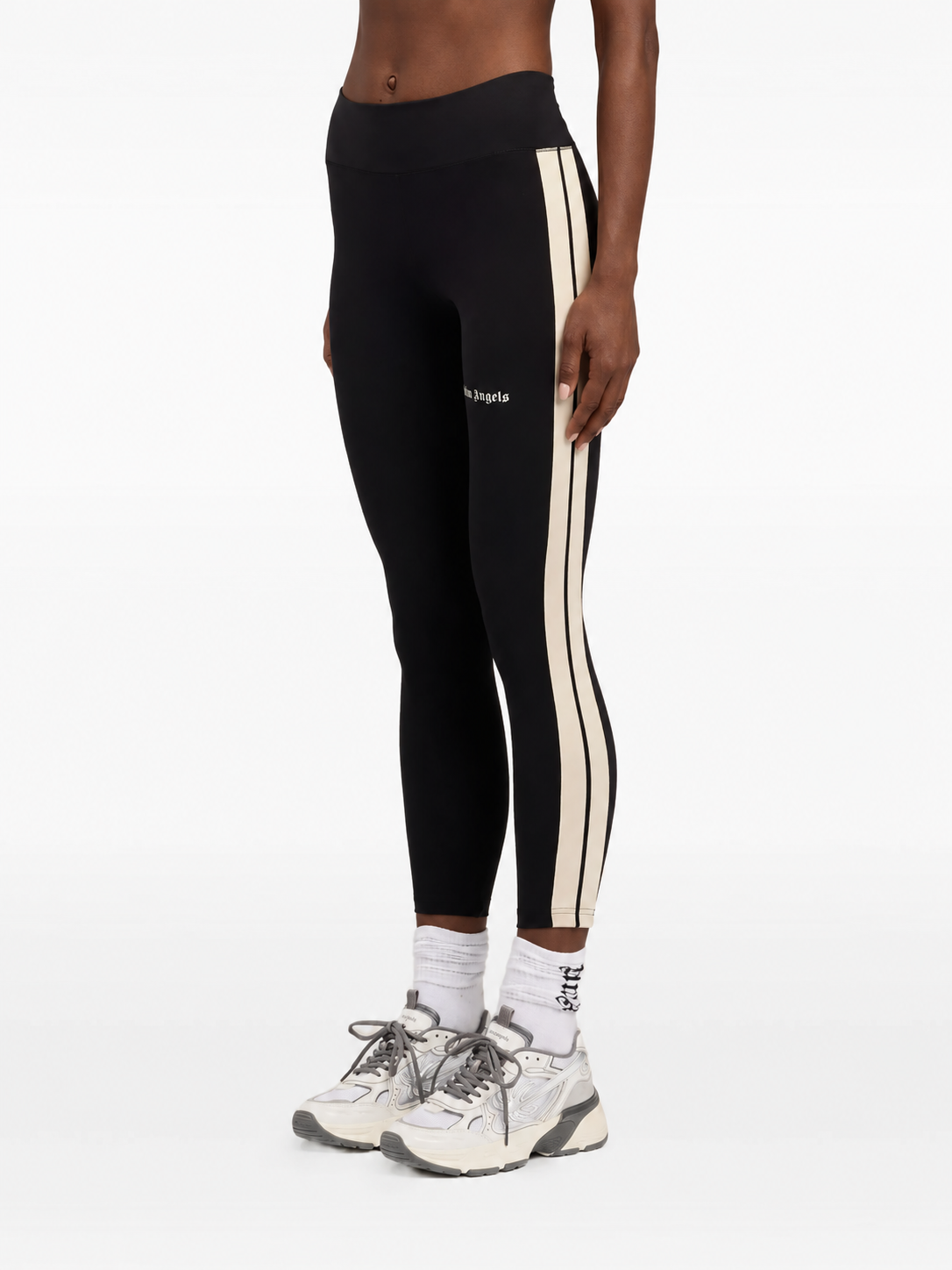 Palm Angels Womens Classic Logo Track Leggings | PWVG001S26FAB001-1003