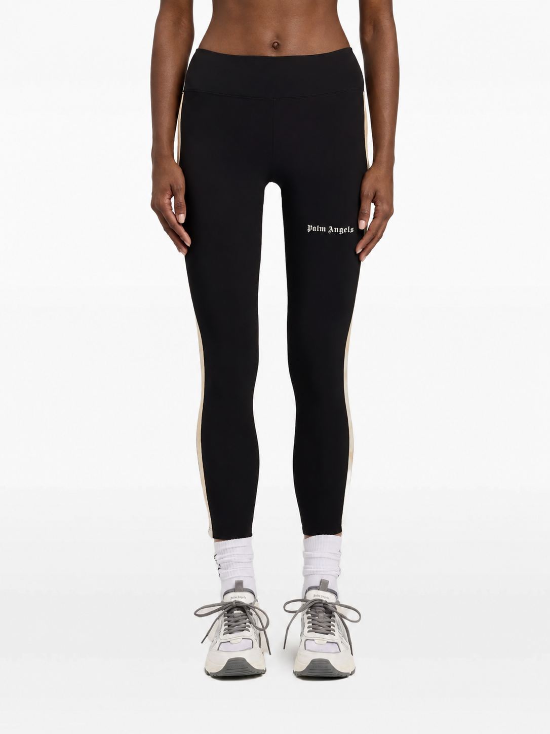 Palm Angels Womens Classic Logo Track Leggings | PWVG001S26FAB001-1003