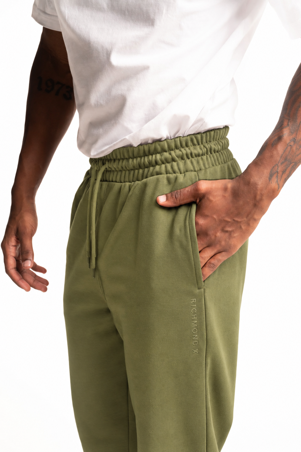Richmond X Men's Sekhu Fleece Pants | UMP26008PARDI-Green