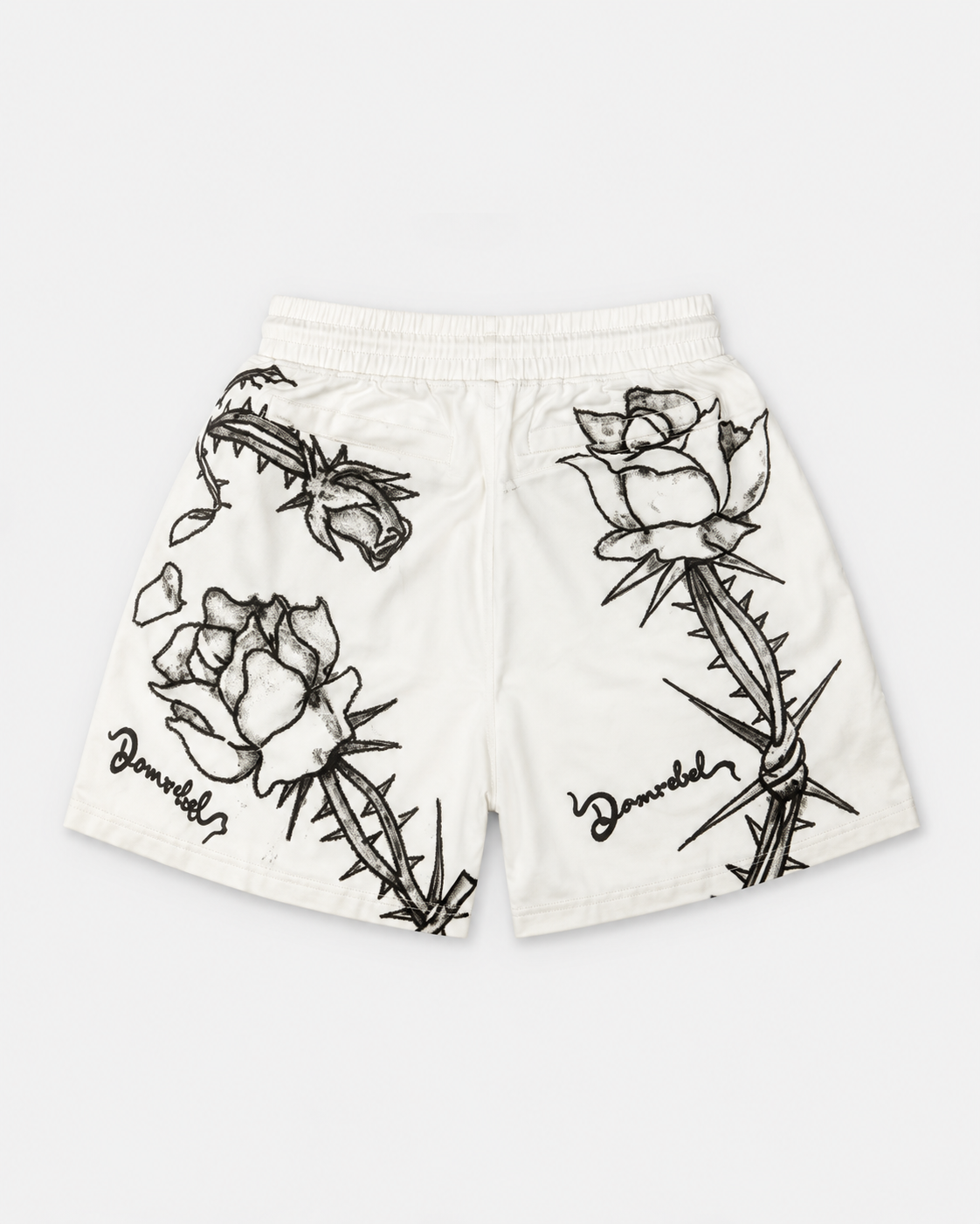 Dom Rebel Men's Inked Shorts | Beige