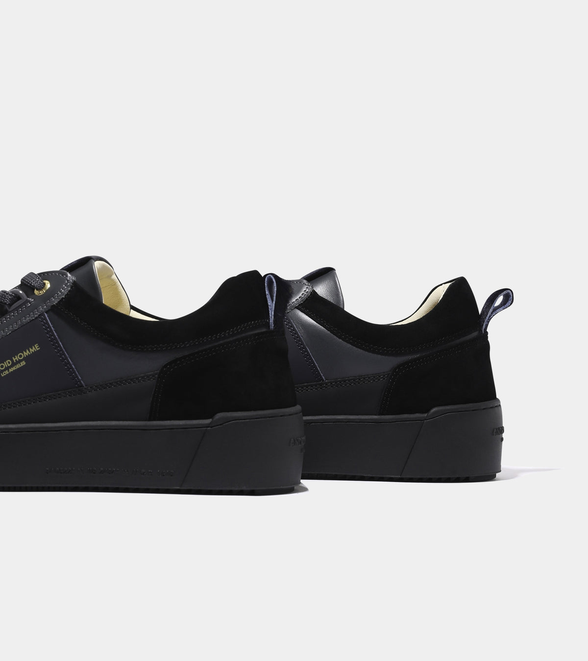 Android Homme Men's Point Dume StrapLux Super Fine Suede/Leather Sneaker Gold Hardware Dark Mix Up | AHP263-20