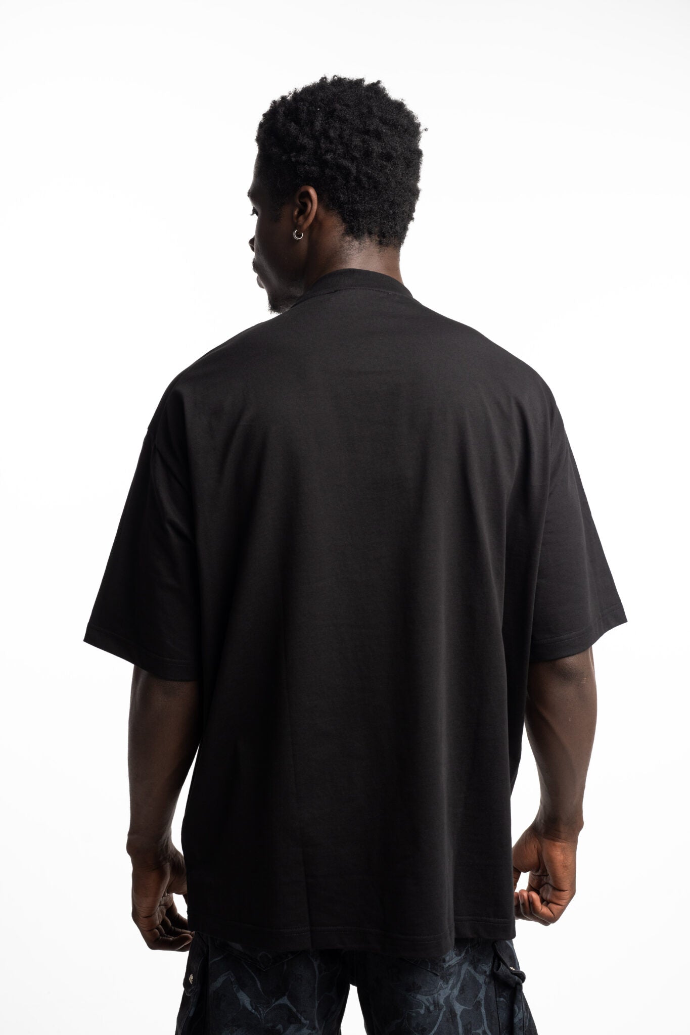 John Richmond Men's T Shirt Over Ianike RMA24131TSIT Black
