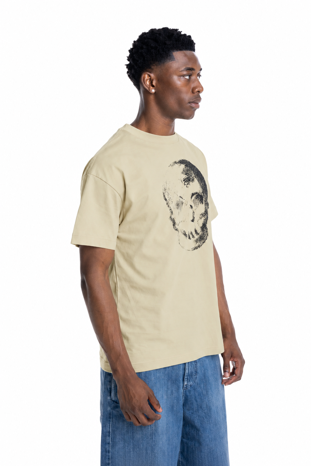 Palm Angels Men's Skull Logo T Shirt | PMAAT01J99WG-0K10