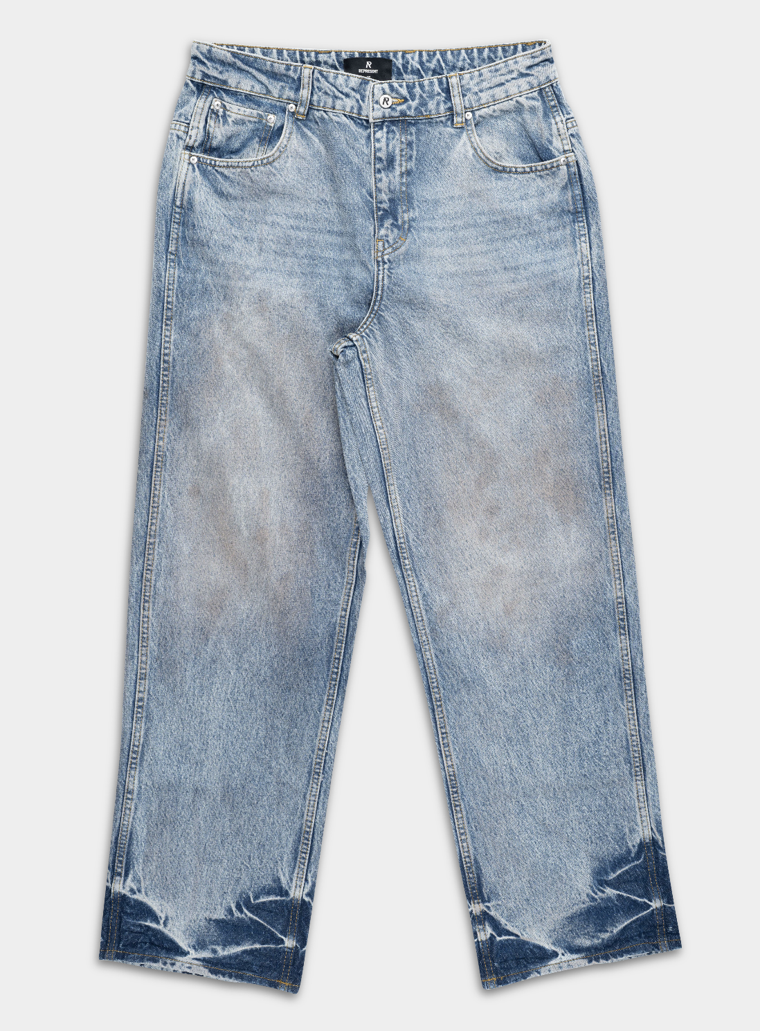 Represent Men's R3 Baggy Denim MLM6385-07 Mechanic Blue