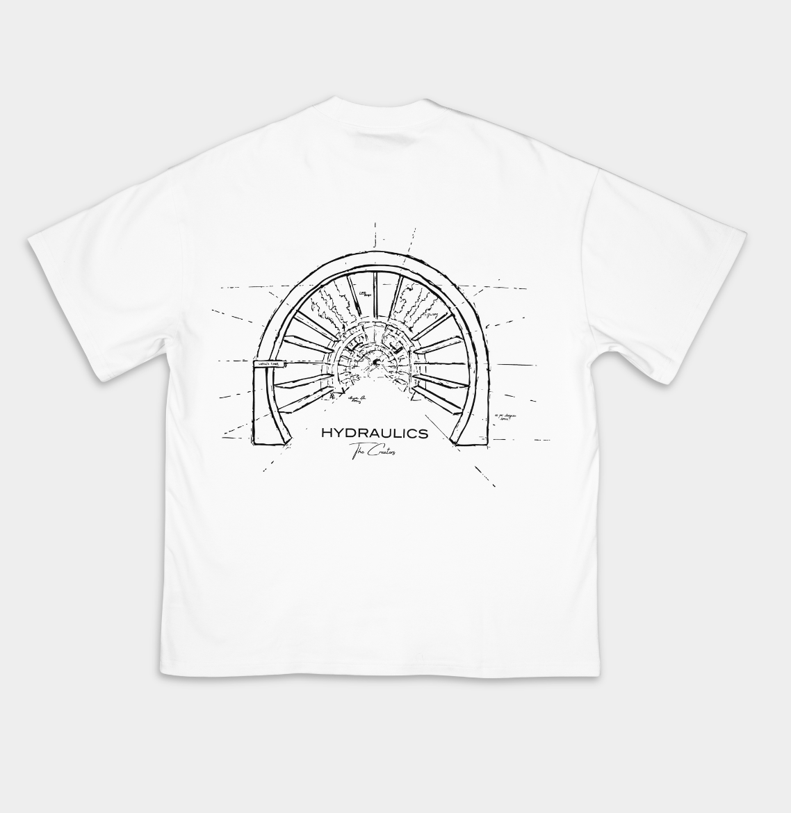 Hydraulics Sneaker Tunnel Oversized Fit T-Shirt White