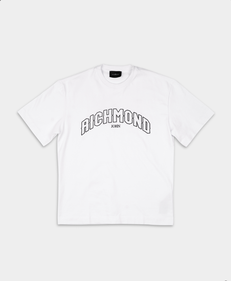 John Richmond Men's Orami (Main) T Shirt | RMA25200TSAYT-White