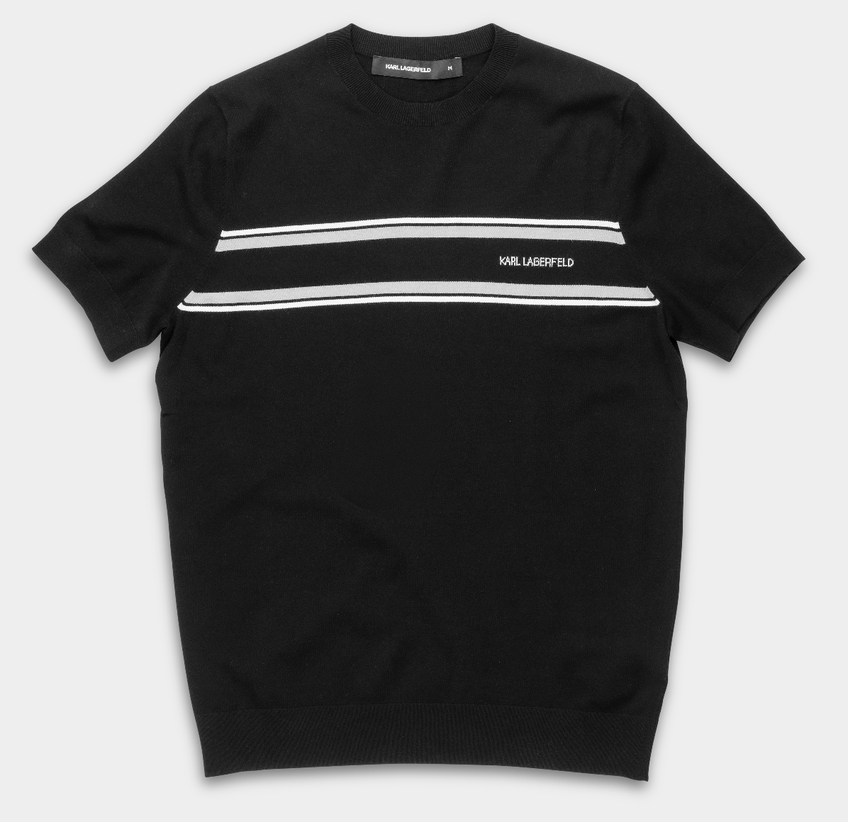 Karl Lagerfeld Men's Knit Crewneck Black | 6550105613-990