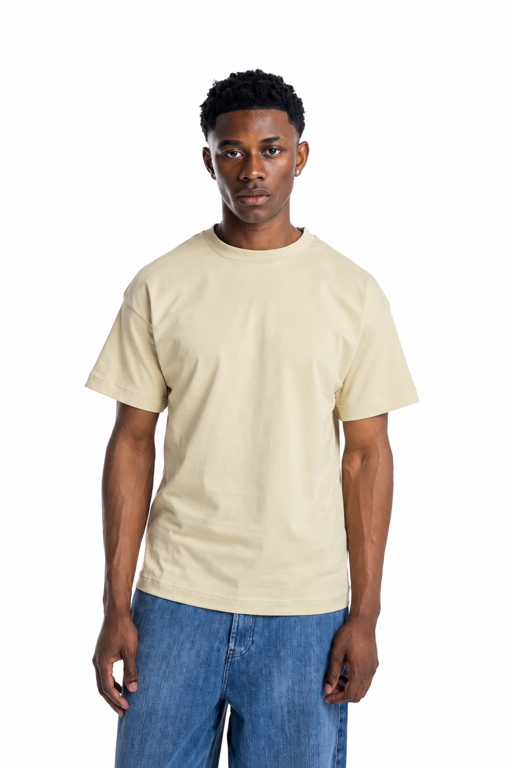 Palm Angels Men's Curved Logo T Shirt | PMAAT01J99A4-0K10