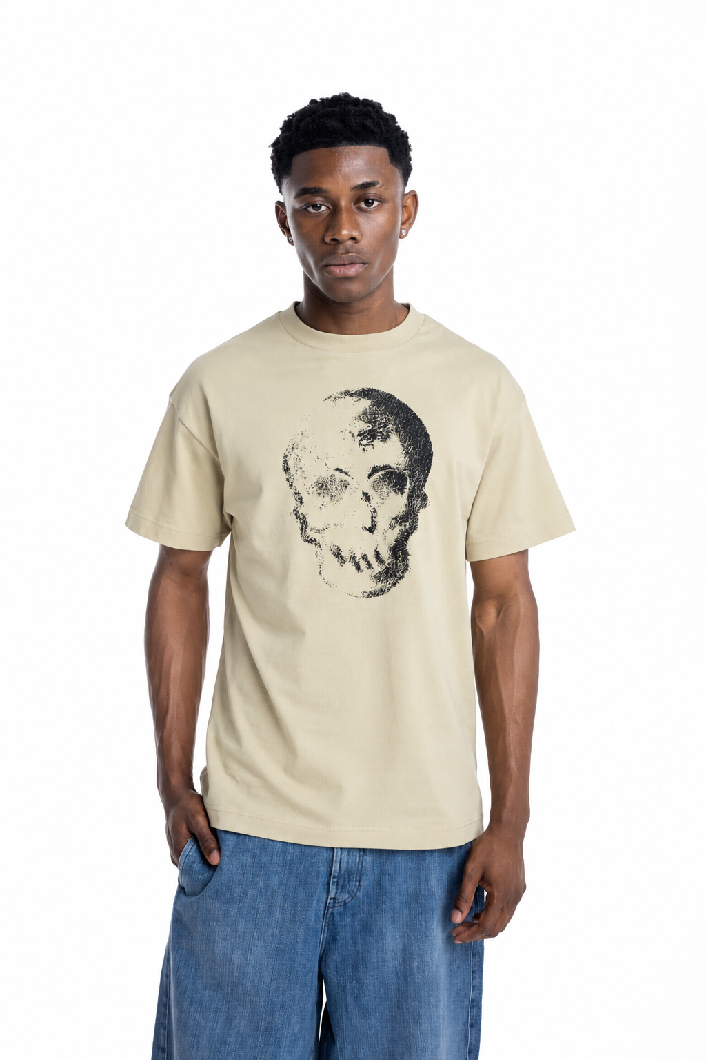 Palm Angels Men's Skull Logo T Shirt | PMAAT01J99WG-0K10