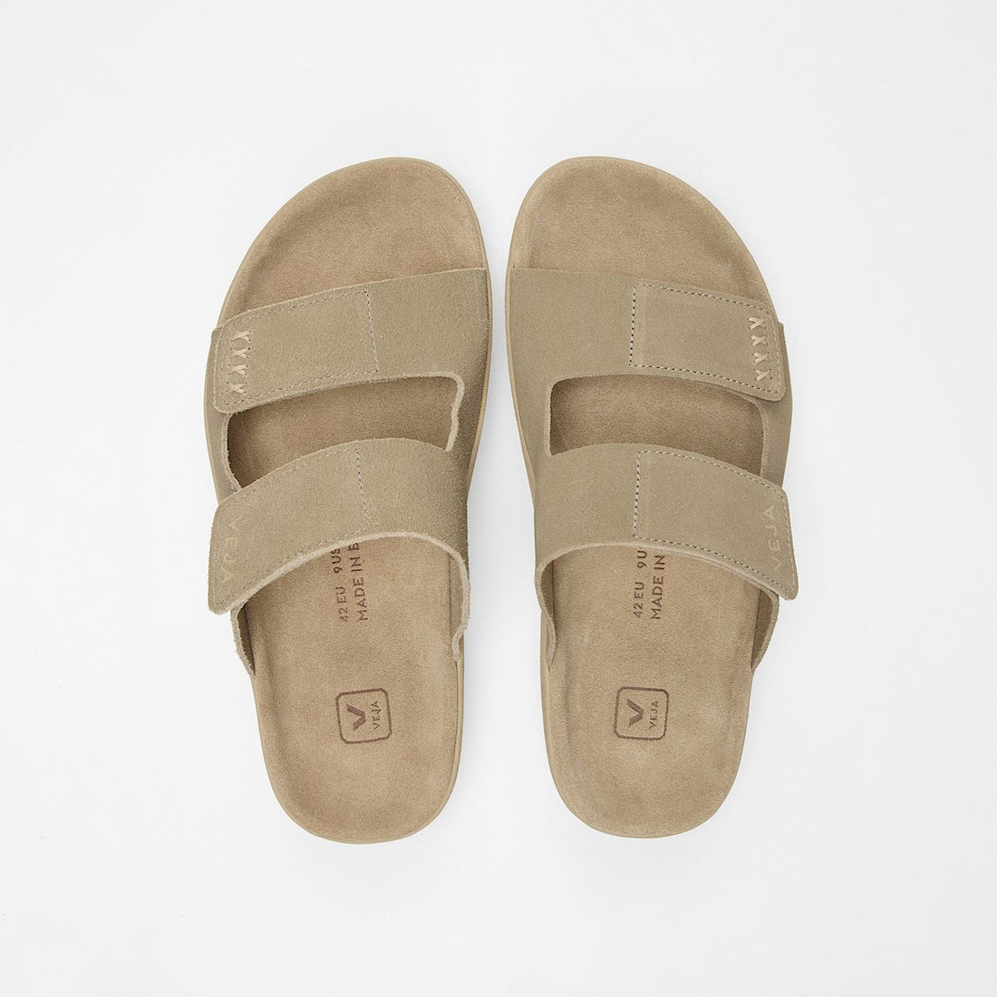 Veja Ladies Etna Suede Soft Sandals SA3220670A Taupe Almond
