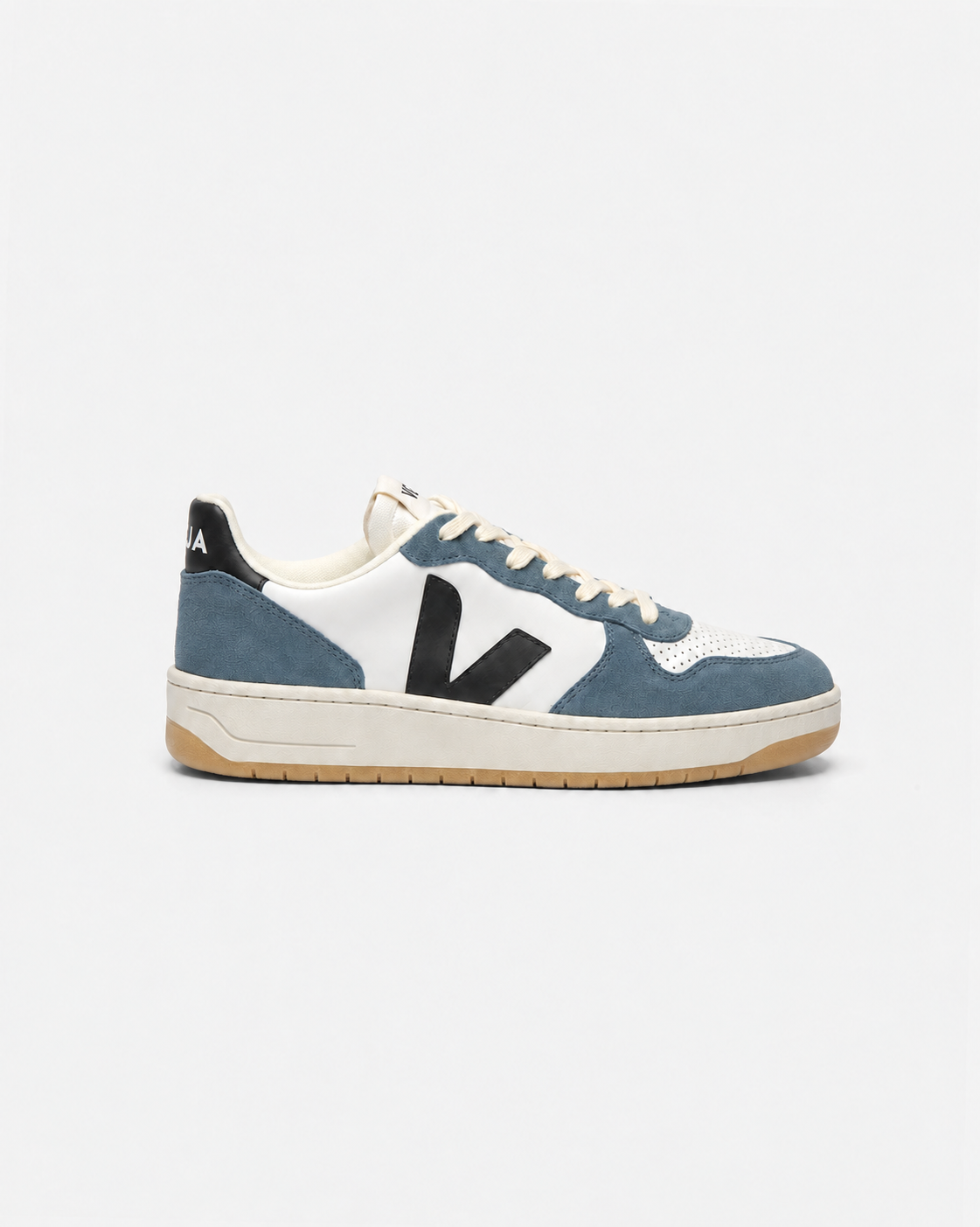 Veja Ladies V-10 Leather Sneaker VI0220863A White Black California