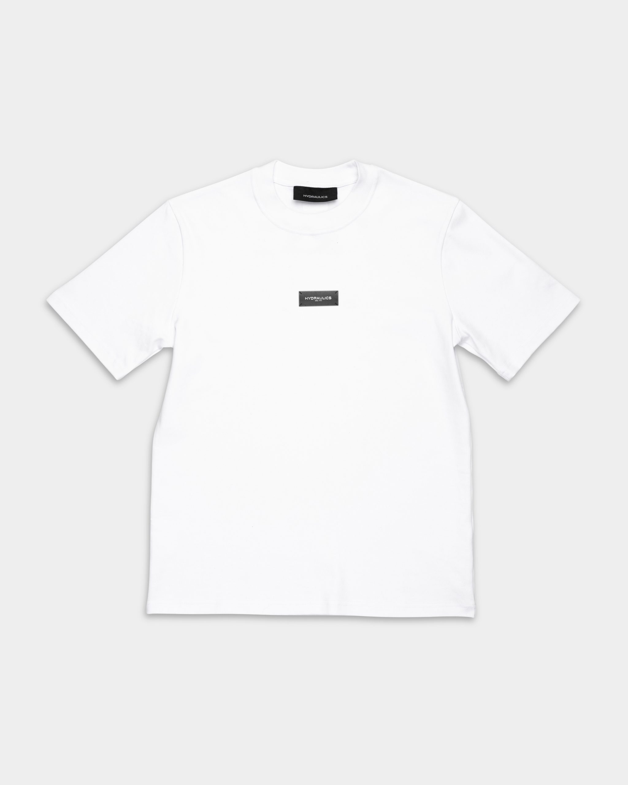 Hydraulics Men's Regular Fit Leather Badge T Shirt White |