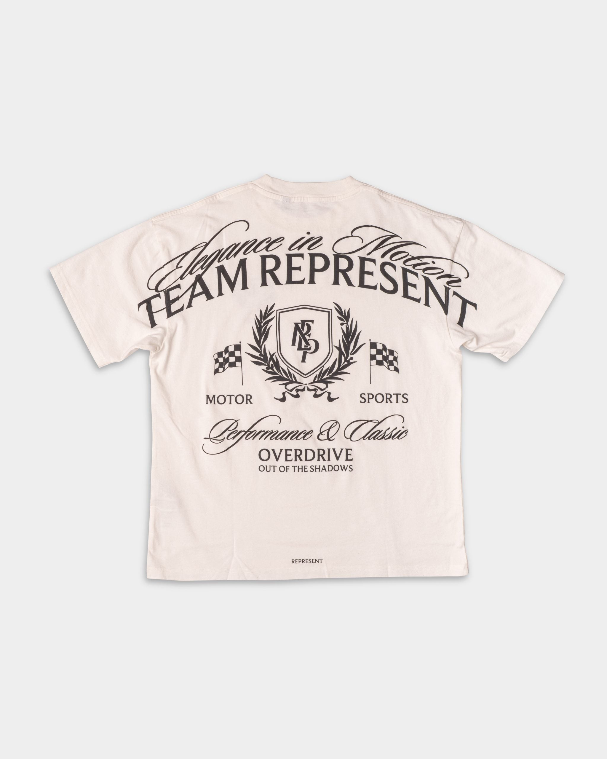 Represent Men's Crest T Shirt MLM41069-72 Flat White