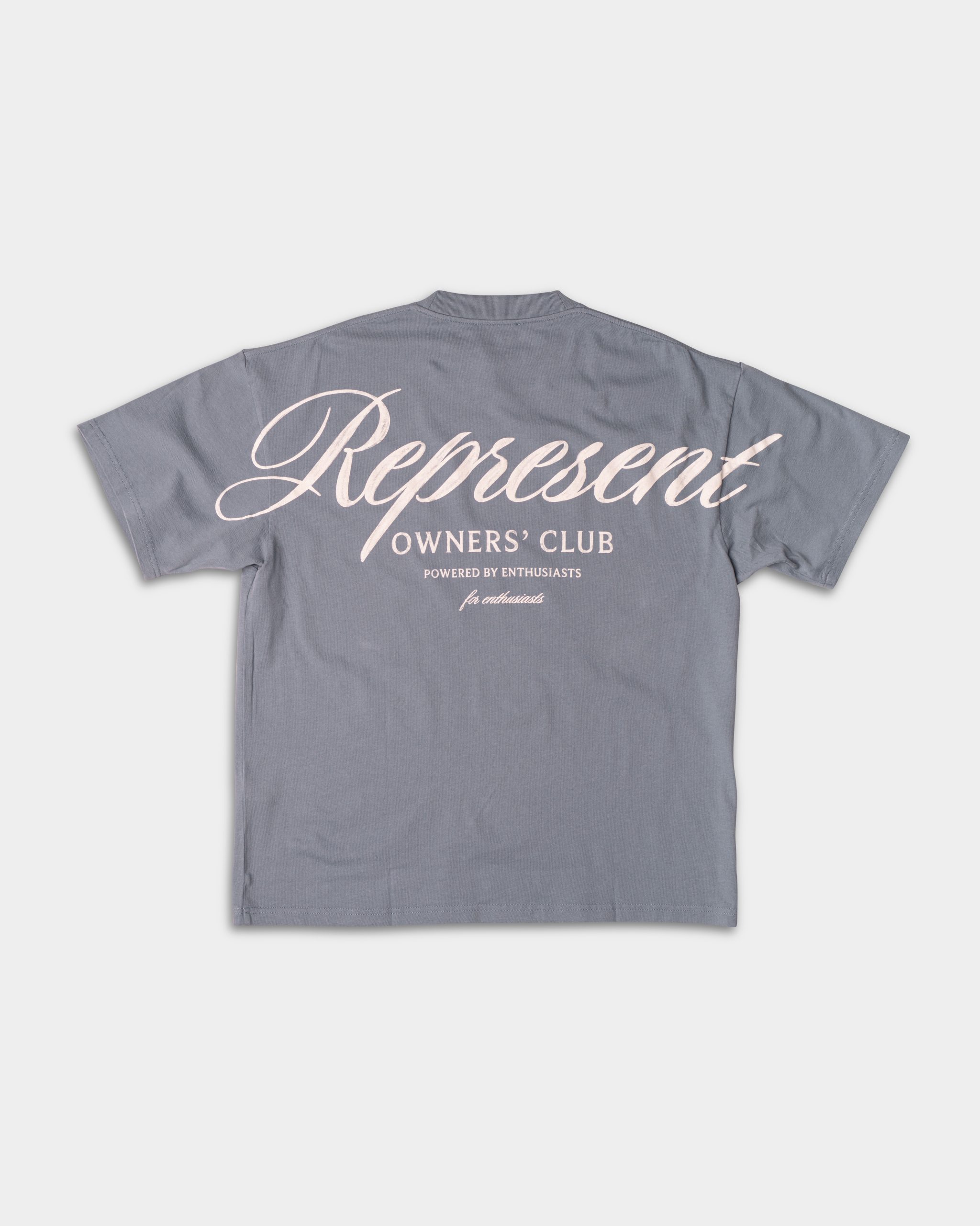 (Core) Represent Men's Owners Club Script T Shirt OCM41201-08 Dusty Blue