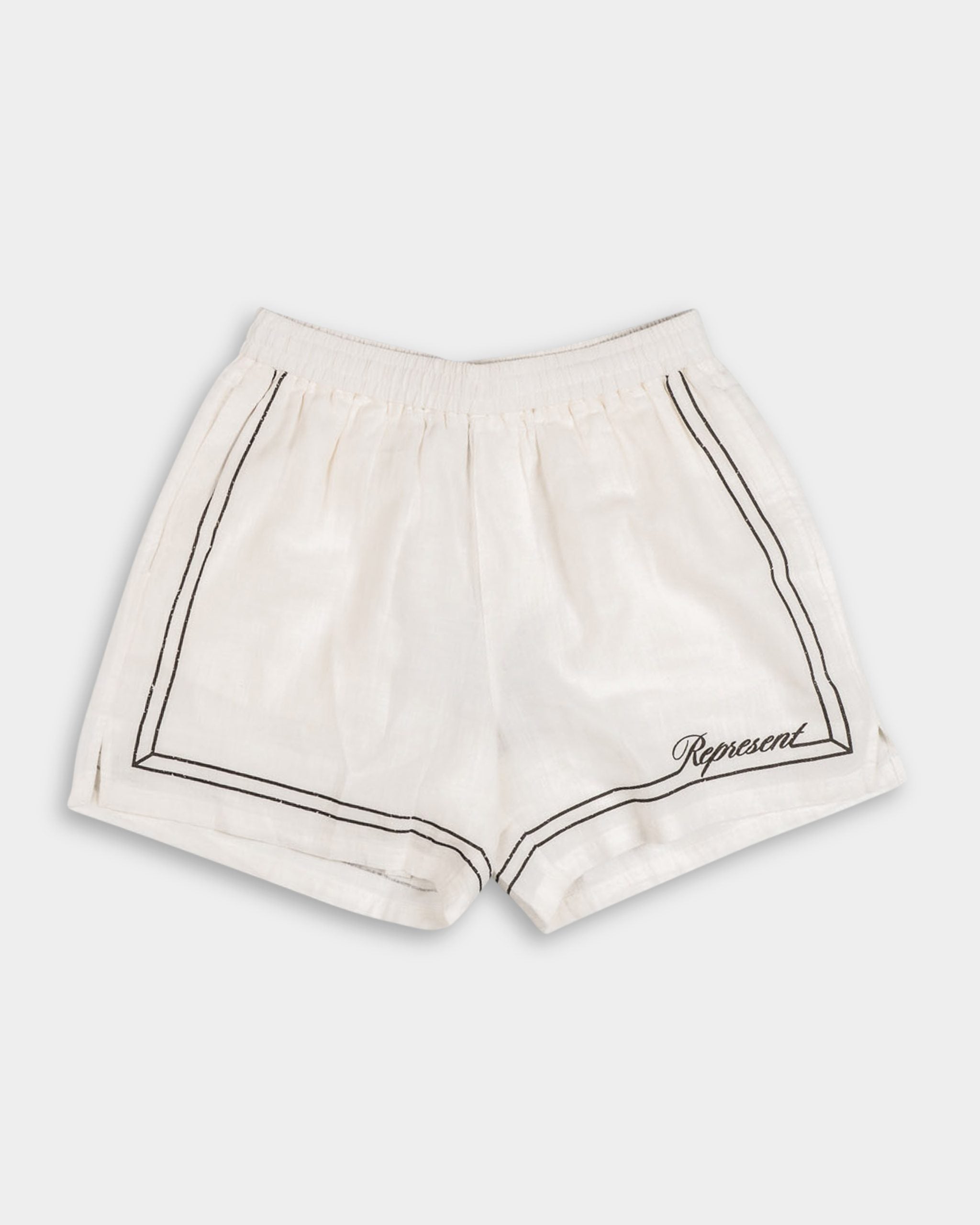 Represent Men's Border Short MLM100299-26 Whisper White