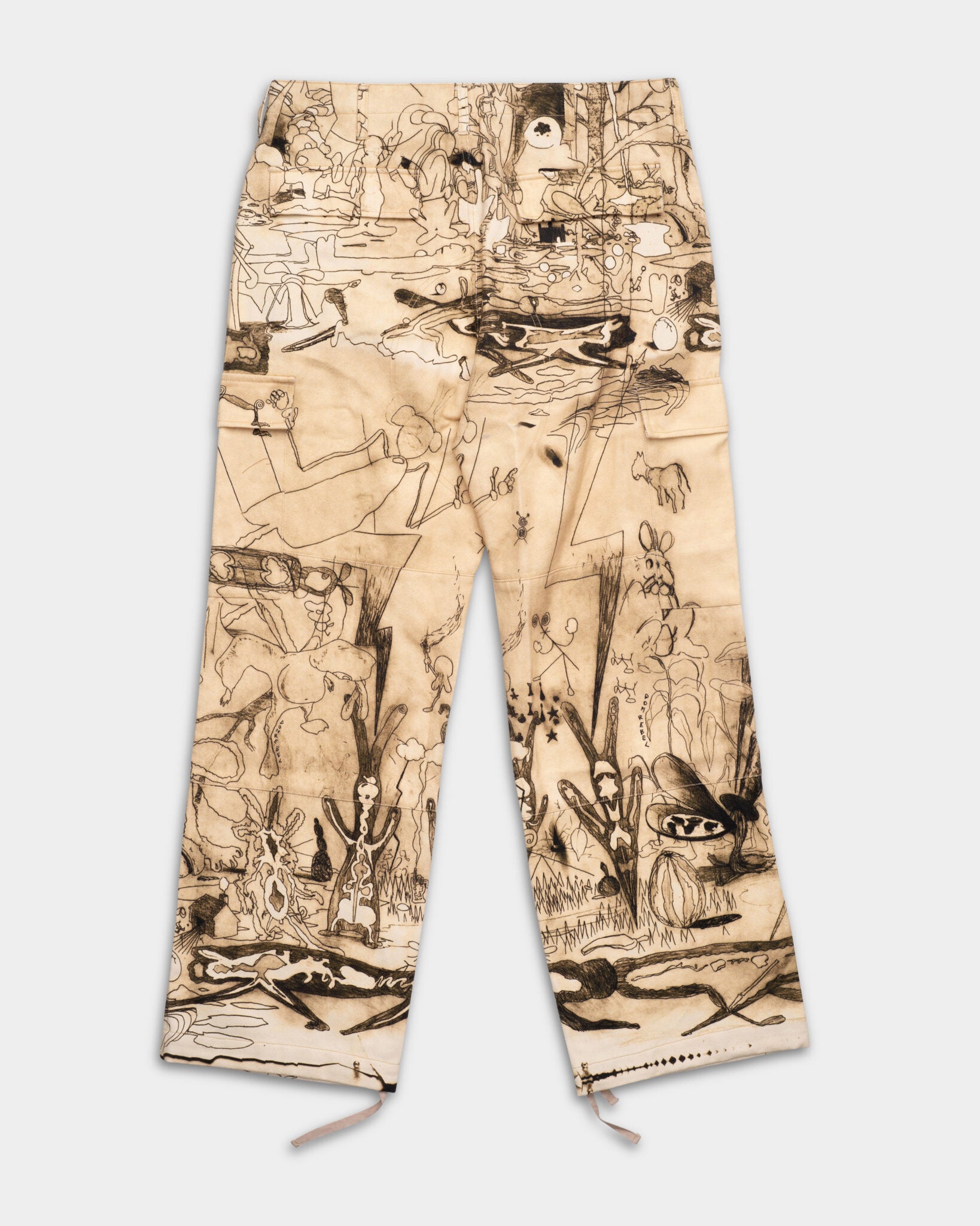 DOMREBEL Elysium Cargo Pants Beige