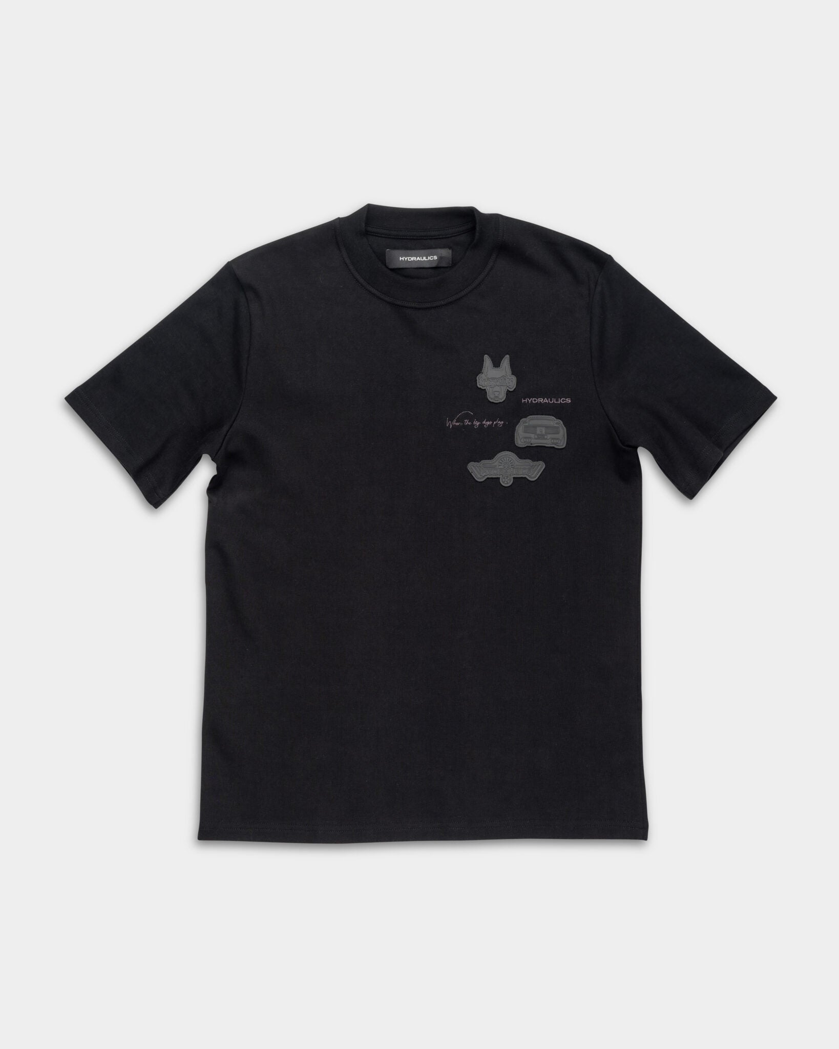 Hydraulics Hounds Multi Badge Tee Black