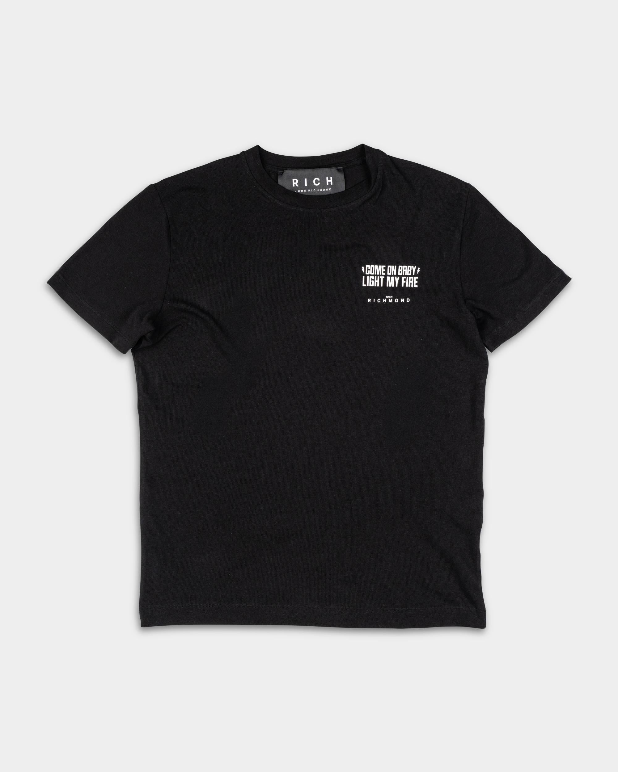 John Richmond Men's Handrik T-Shirt | HMP25021TSOF Black