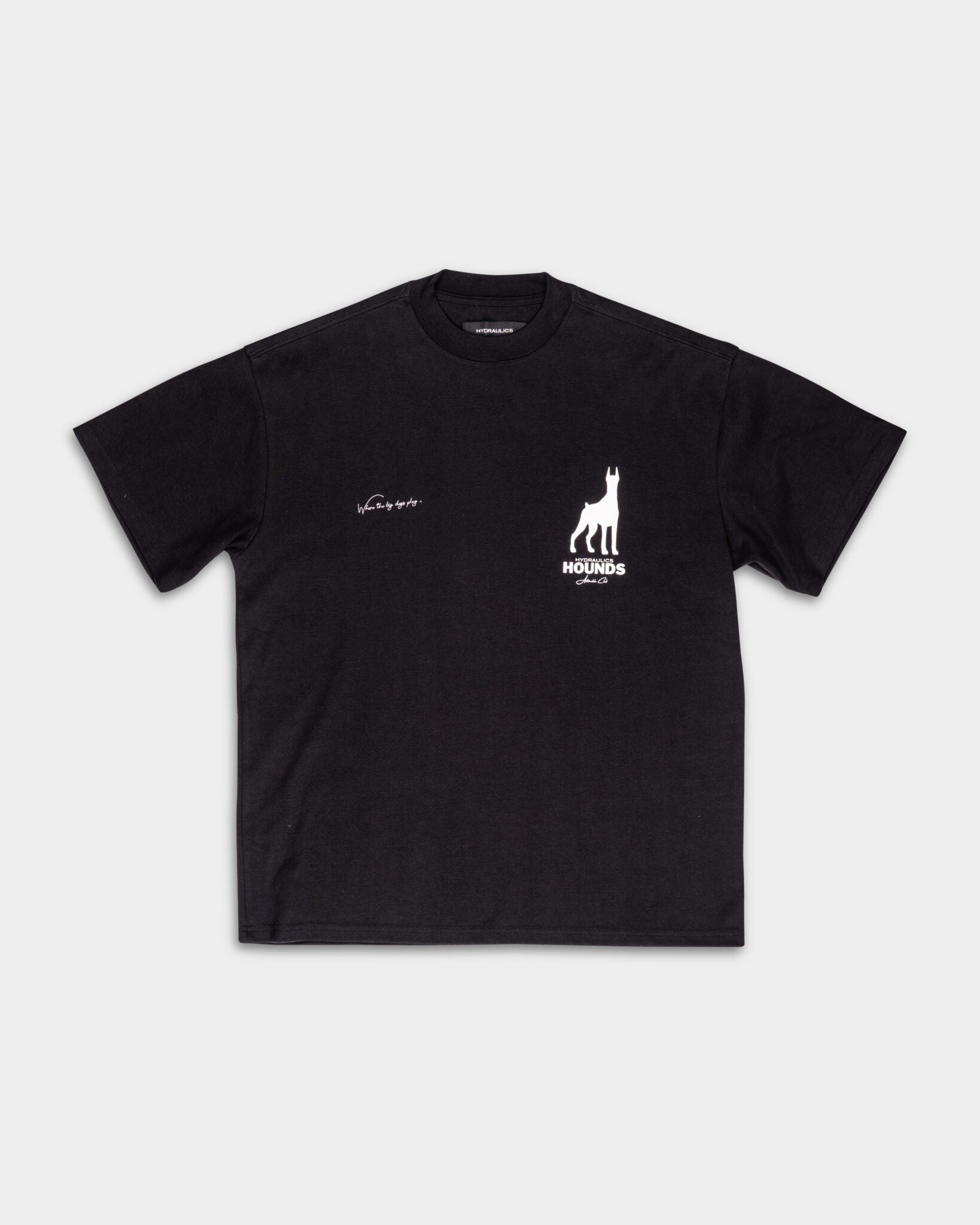 Hydraulics Oversized Hounds Doberman tee black AW25OST Hounds Black