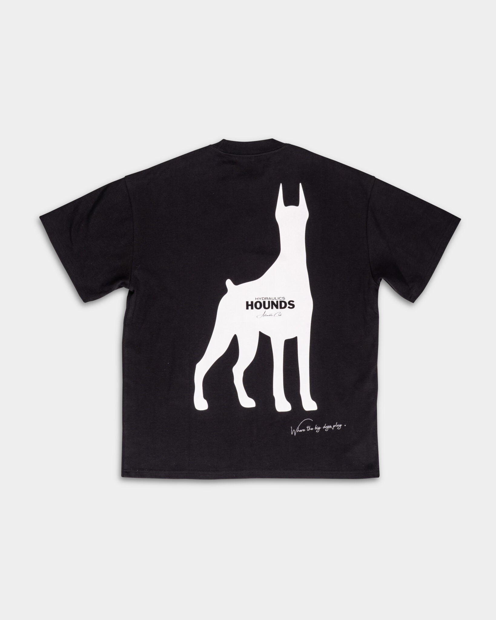 Hydraulics Oversized Hounds Doberman tee black AW25OST Hounds Black