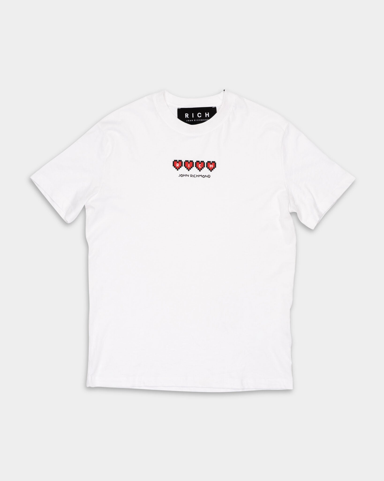 John Richmond Men's Grayt T-Shirt | HMP25002TSSW White