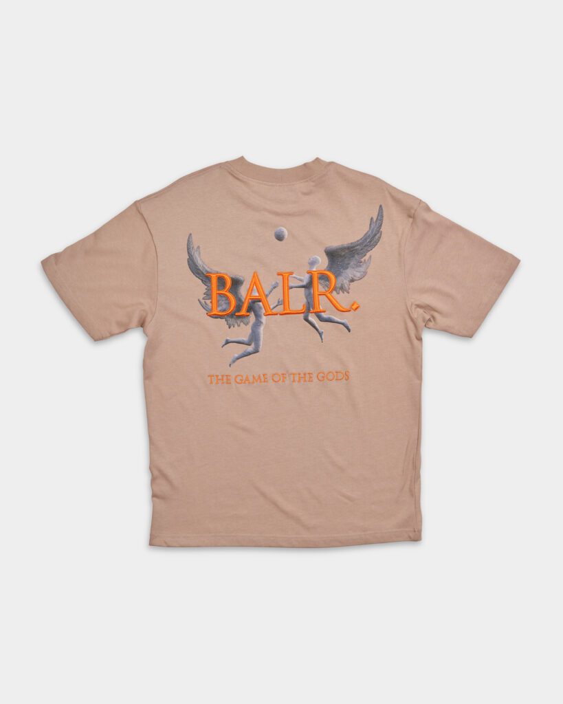 BALR Men's Game of God's Box Fit T Shirt B1112.1240 Warm Taupe ...