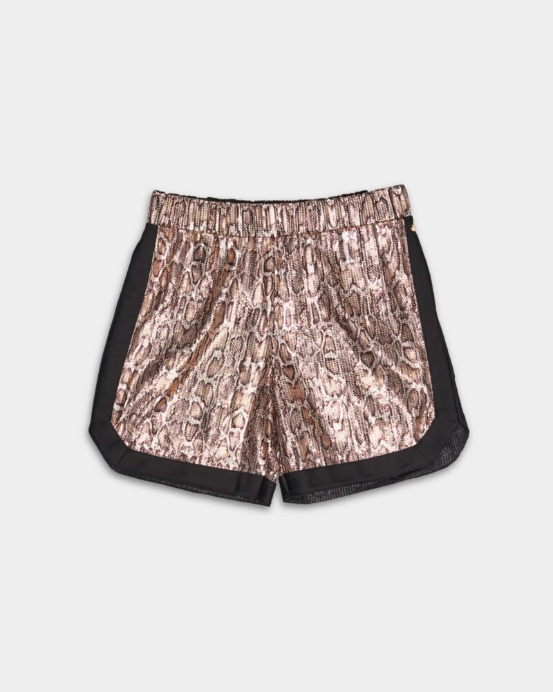Just Cavalli Ladies Python Paillettes Shorts 76PADC40 CJP83 711