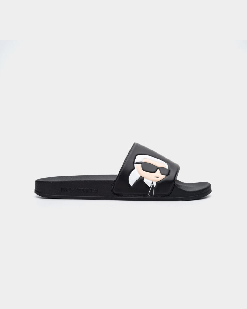 Karl Lagerfeld Women's Kondo NFT Slide Black Rubber KL80905N V00