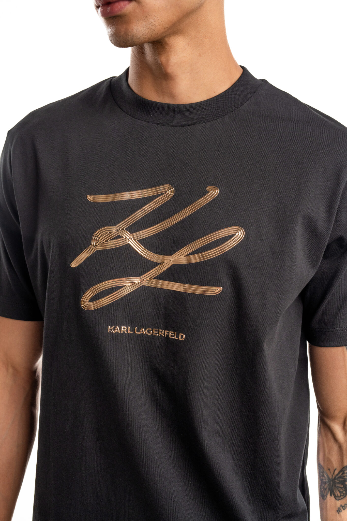 Karl Lagerfeld Men's Crewneck T Shirt 755034 544225 160 Hydraulics Stores