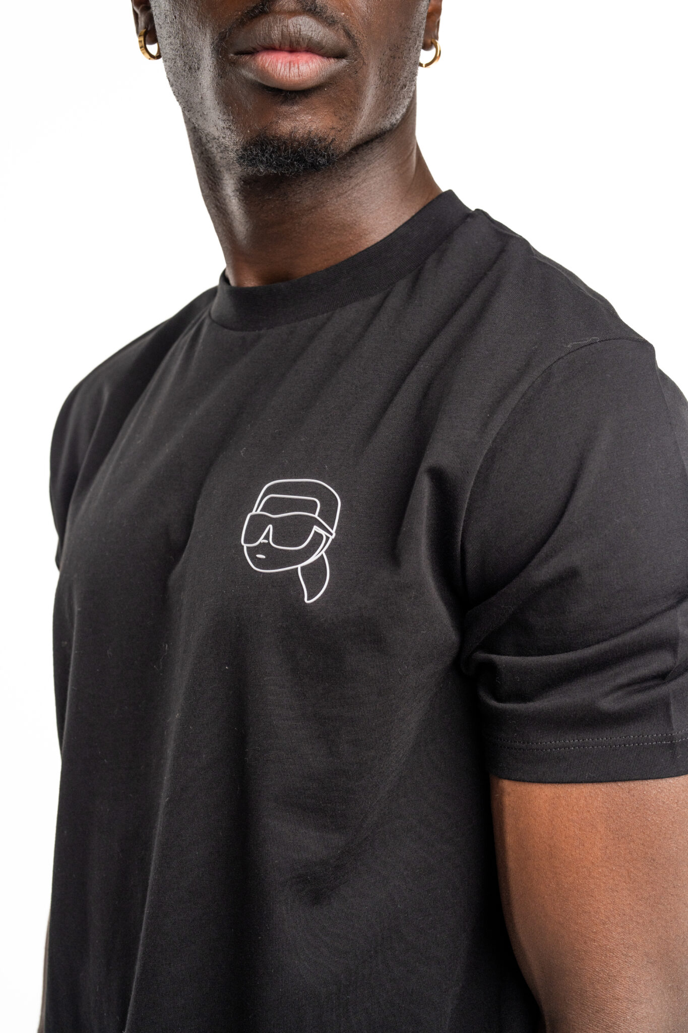 Karl Lagerfeld Men's Crewneck T Shirt 755441 544225 991 Hydraulics Stores