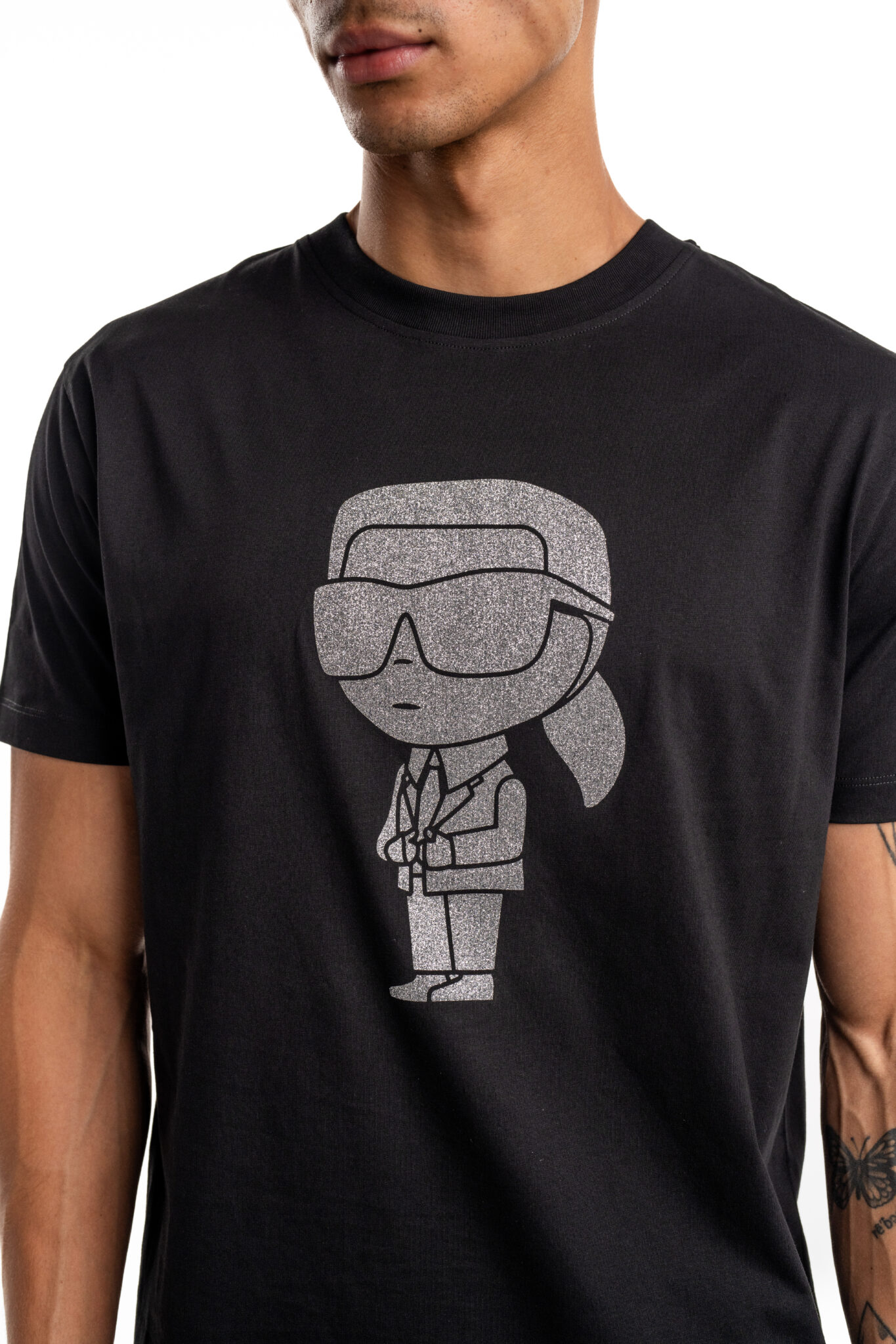 Karl Lagerfeld Men's Crewneck T Shirt 755066 544242 910 Hydraulics Stores