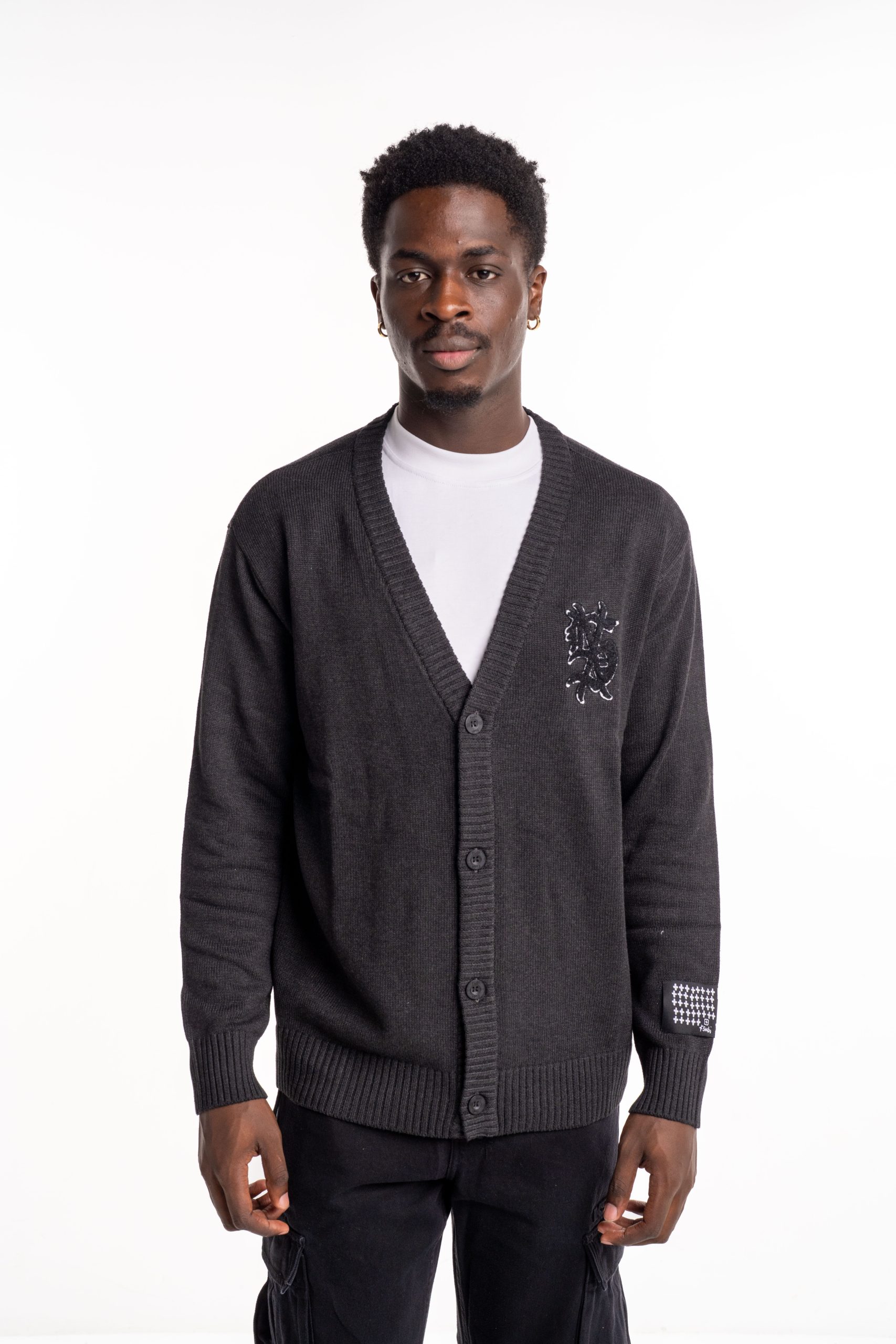 Ksubi Men's Knitted Dug Out Cardigan Black MPS25KW004 BLK