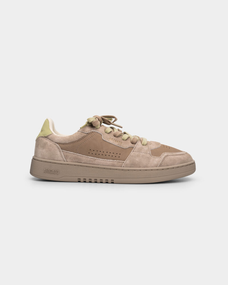 Axel Arigato Men's Dice Lo Sneaker F2770002 Dark Beige/Light Green
