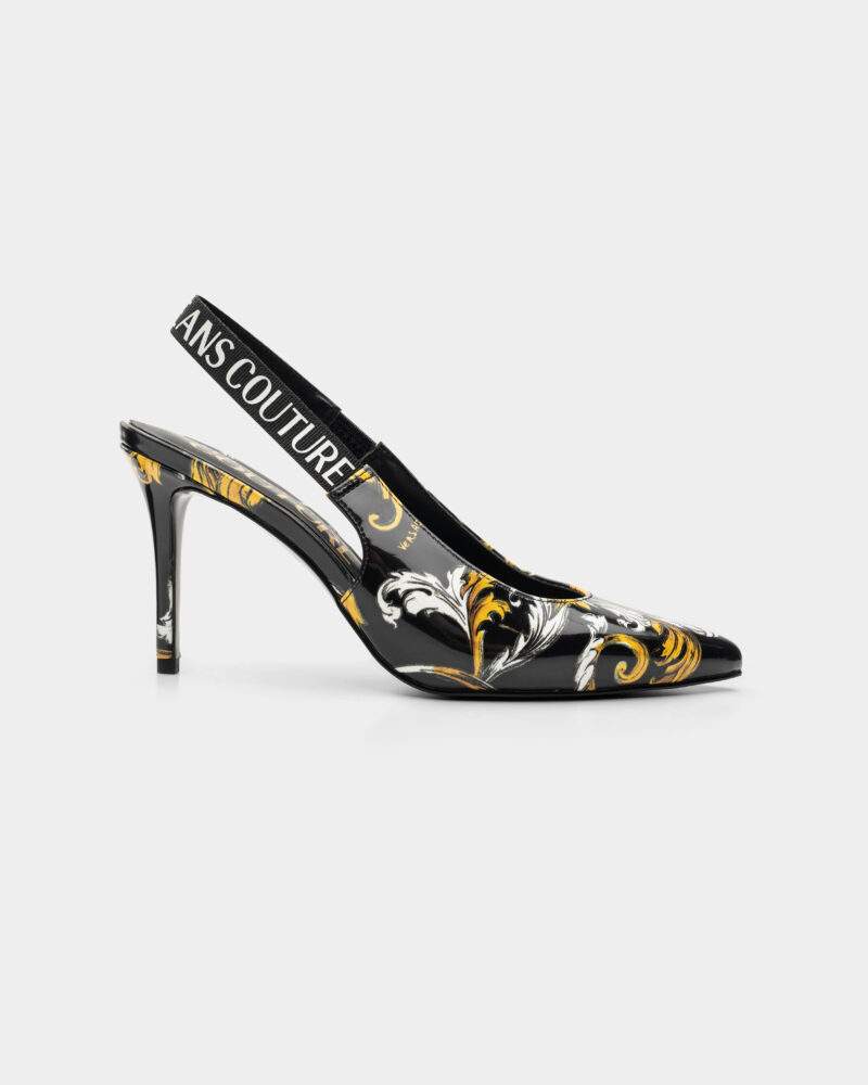 Versace Jeans Ladies Scarlett Printed Patent Shoe 78VA3S52 ZS366 G89