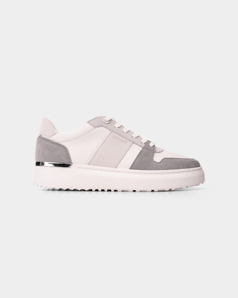 Mallet Mens Hoxton Lite White Grey Sneaker | TE1124WHT GRY