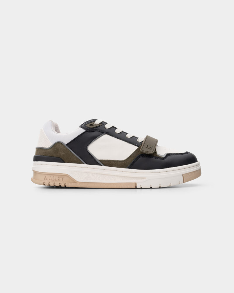 Mallet Men's Carlton Strap Black Khaki Sneaker | TE9025BLK KHK