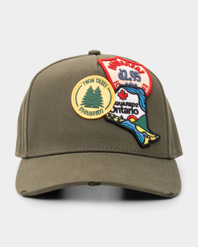 Dsquared2 Men's Canadian Patch Baseball Cap BCM0891 05C00001 8102