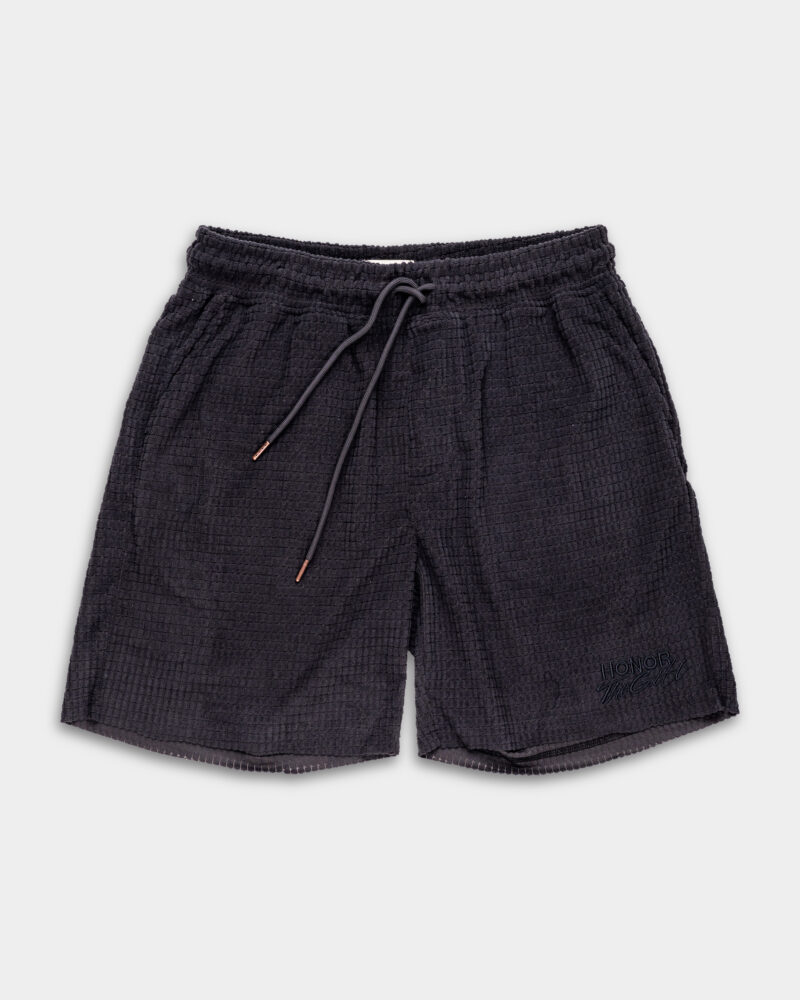 Honor The Gift Men's Textured Knit Short Black HTG250121 BLK