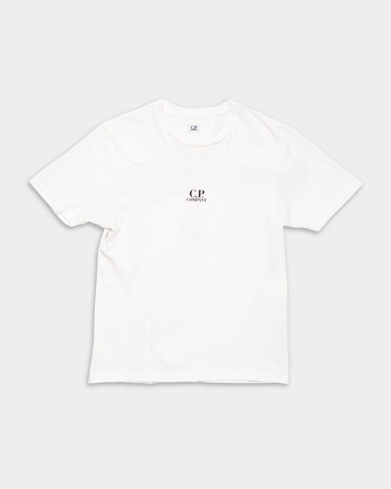 CP Company Men's Short Sleeve T Shirt Gauze White 18CMTS107A110301W 103