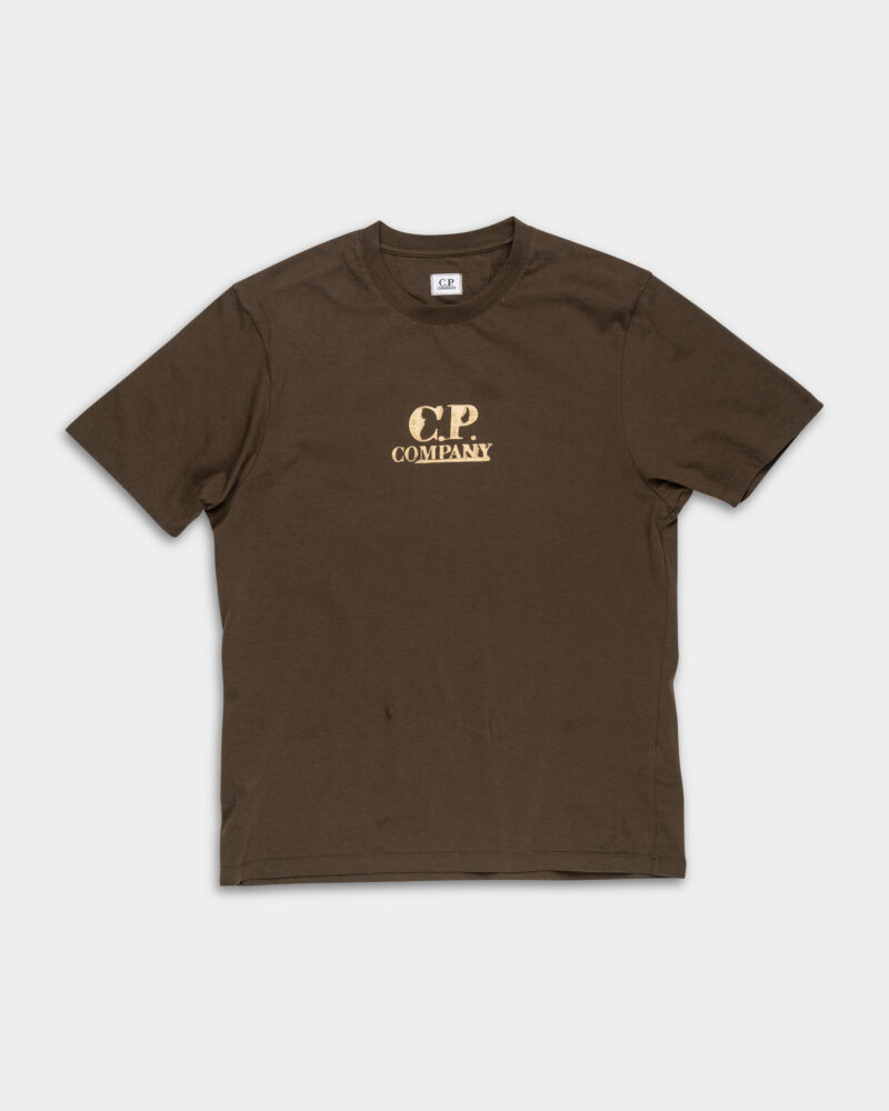 CP Company Short Sleeve T Shirt Ivy Green 18CMTS143A006586W 683
