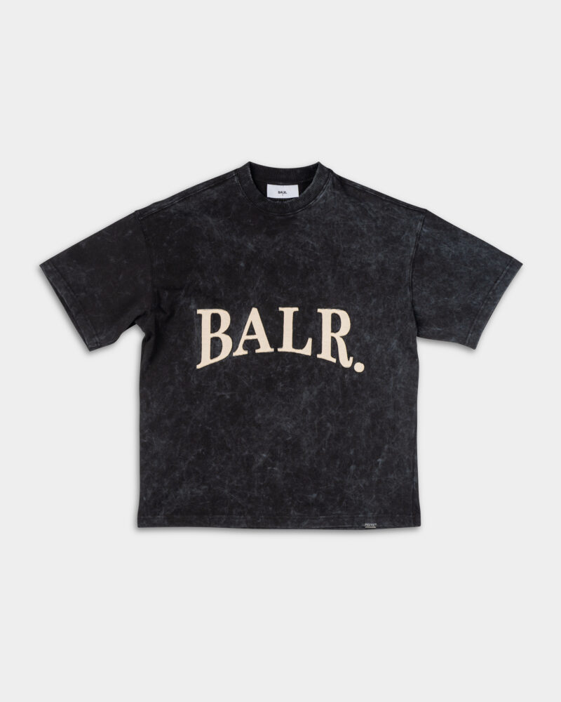 BALR Men's Urban Washed Box T Shirt B1112.1284 Jet Black