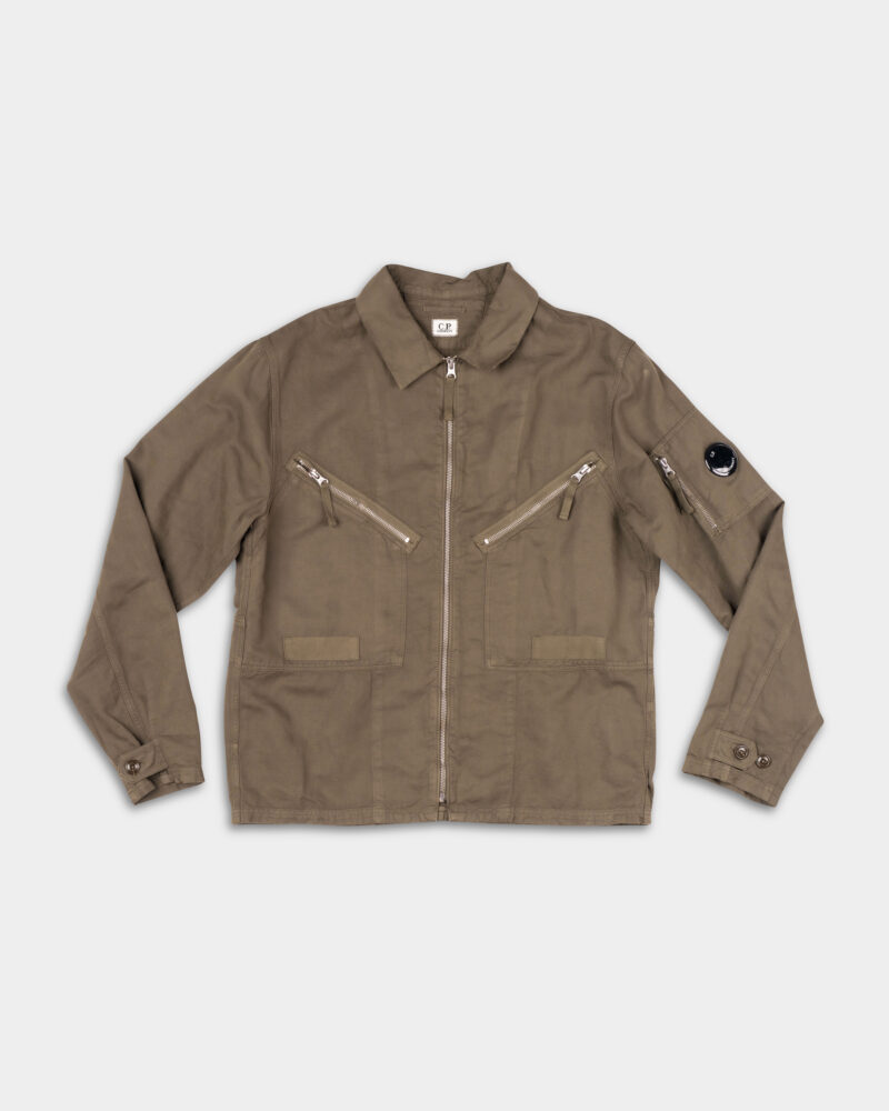 CP Company Overshirt Ivy Green 18CMOS103A006273G 683