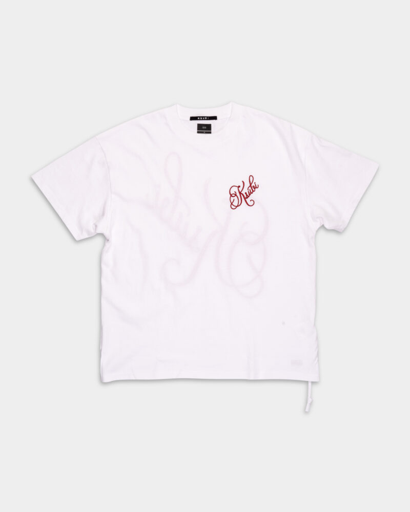Ksubi Men's Knitted Kursed Ekcess SS Tee True White MSP25TE005 WHT